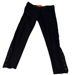 Cynthia Steffe Black Pants with Ankle Button Detail Size 4